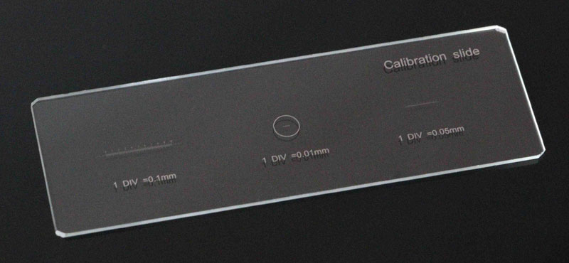 Picture of microscope objective micrometer 2