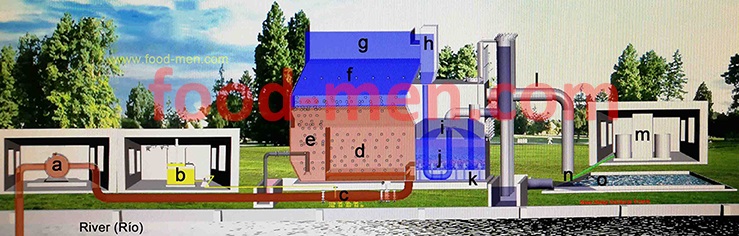 Drinking tap water automatic treatment and purification process is shown in the following figure