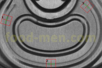 Reference drawing of the can easy-opening lid score measuring point